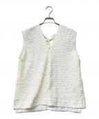 MACPHEEマカフィー）の古着「カットジャカード Vネックプルオーバー」｜アイボリー