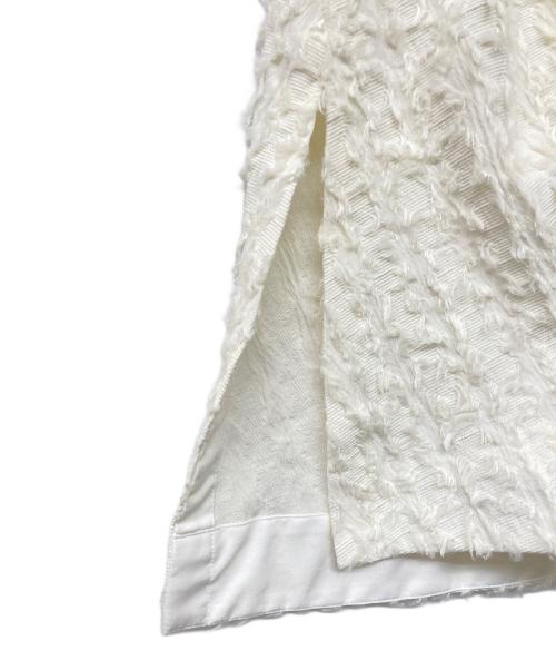 MACPHEE（マカフィー）MACPHEE (マカフィー) カットジャカード Vネックプルオーバー アイボリー サイズ:36の古着・服飾アイテム