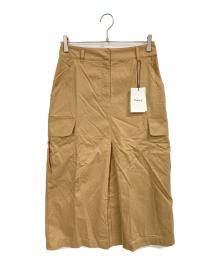 theory（セオリー）の古着「GD CHINO/CARGO MIDI SKIRT / カーゴスカート」｜ベージュ
