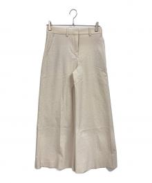 theory（セオリー）の古着「Seer Suit HW Wide Trouser」｜ベージュ