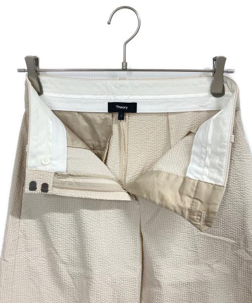 theory（セオリー）theory (セオリー) Seer Suit HW Wide Trouser ベージュ サイズ:2の古着・服飾アイテム