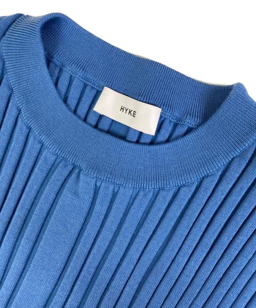 HYKE（ハイク）HYKE (ハイク) WIDE RIBBED CROPPED VEST ブルー サイズ:Freeの古着・服飾アイテム
