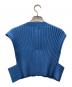HYKE (ハイク) WIDE RIBBED CROPPED VEST ブルー サイズ:Free：5000円
