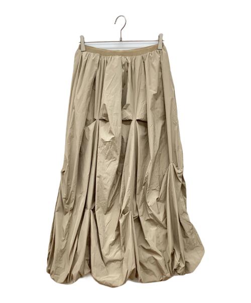 emmi atelier（エミアトリエ）emmi atelier (エミアトリエ) タックボリュームバルーンスカート ベージュ サイズ:1の古着・服飾アイテム