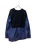 ESSEN .LAUTREAMONT（エッセン.ロートレアモン）の古着「ニットドッキングブラウス 3172-36035」｜ネイビー