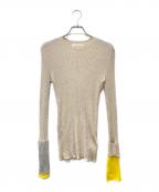 ENFOLDエンフォルド）の古着「Soft Wool Rib レイヤーリブPO」｜ベージュ