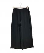 theoryセオリー）の古着「POWDER CREPE/WIDE LEG PO GH / ワイドパンツ」｜ブラック