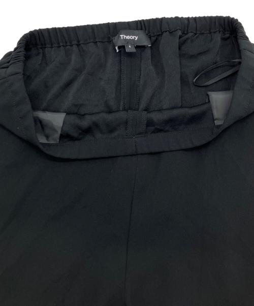 theory（セオリー）theory (セオリー) POWDER CREPE/WIDE LEG PO GH / ワイドパンツ ブラック サイズ:Sの古着・服飾アイテム