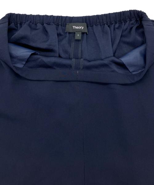 theory（セオリー）theory (セオリー) POWDER CREPE/WIDE LEG PO GH / ワイドパンツ ネイビー サイズ:Sの古着・服飾アイテム