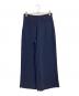 theory（セオリー）の古着「POWDER CREPE/WIDE LEG PO GH / ワイドパンツ」｜ネイビー