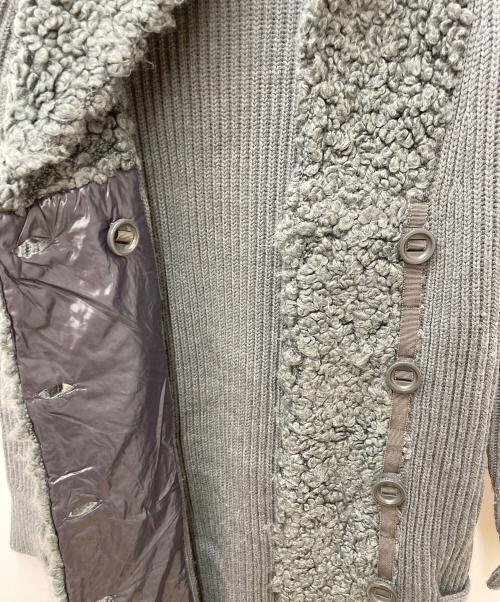 MONCLER（モンクレール）MONCLER (モンクレール) ニットコート 220939497800 グレー サイズ:Mの古着・服飾アイテム