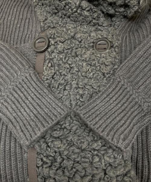 MONCLER（モンクレール）MONCLER (モンクレール) ニットコート 220939497800 グレー サイズ:Mの古着・服飾アイテム
