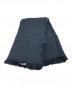 ASAUCE MELERアソースメレ）の古着「スーピマコットンリネンミクスループヤーンストール」｜ネイビー