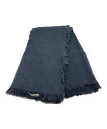 ASAUCE MELER（アソースメレ）の古着「スーピマコットンリネンミクスループヤーンストール」｜ネイビー