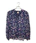 MEME ROADミーム ロード）の古着「ボウタイブラウス」｜ネイビー