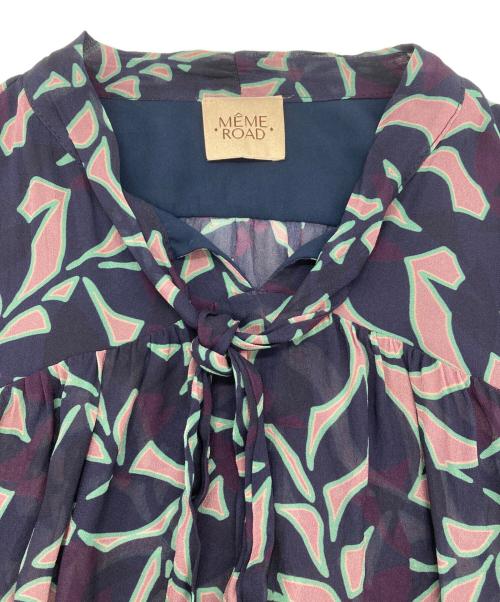MEME ROAD（ミーム ロード）MEME ROAD (ミーム ロード) ボウタイブラウス ネイビー サイズ:42の古着・服飾アイテム