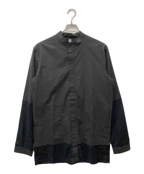 SILENT by DAMIR DOMA（サイレント バイ ダミールドーマ）SILENT by DAMIR DOMA (サイレント バイ ダミールドーマ) スリーブ切替シャツ ブラック サイズ:Ｍの古着・服飾アイテム
