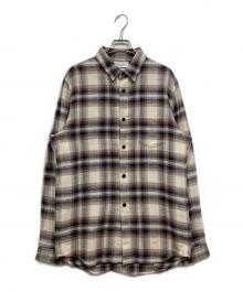 JOHN ELLIOTT（ジョン エリオット）の古着「チェックシャツ」｜ベージュ
