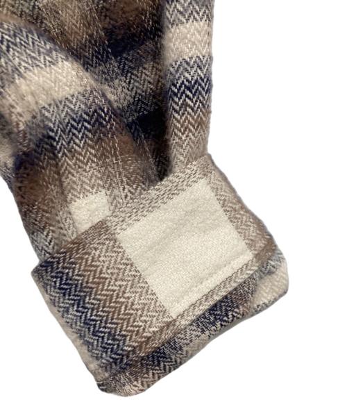 JOHN ELLIOTT（ジョン エリオット）JOHN ELLIOTT (ジョン エリオット) チェックシャツ ベージュ サイズ:2の古着・服飾アイテム