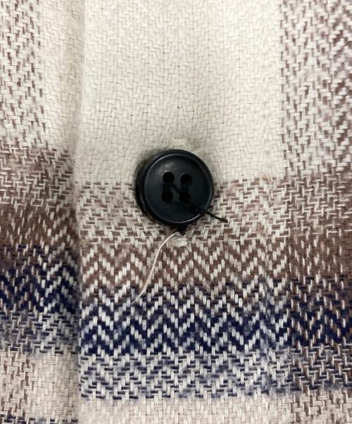 JOHN ELLIOTT（ジョン エリオット）JOHN ELLIOTT (ジョン エリオット) チェックシャツ ベージュ サイズ:2の古着・服飾アイテム