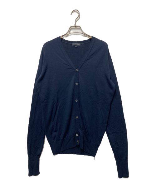 JOHN SMEDLEY（ジョンスメドレー）JOHN SMEDLEY (ジョンスメドレー) メリノウールVネックカーディガン ネイビー サイズ:Sの古着・服飾アイテム