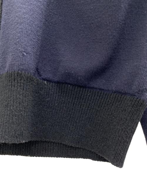 COMME des GARCONS HOMME（コムデギャルソン オム）COMME des GARCONS HOMME (コムデギャルソン オム) バイカラーカーディガン ネイビー サイズ:SIZE Sの古着・服飾アイテム
