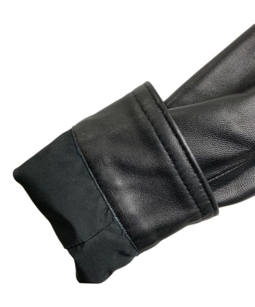 EMMETI（エンメティ）EMMETI (エンメティ) JURI ラムスキンシングルライダースジャケット ブラック サイズ:42の古着・服飾アイテム