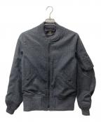 SCYEBASICSサイベーシックス）の古着「ウール混ボンバージャケット」｜グレー