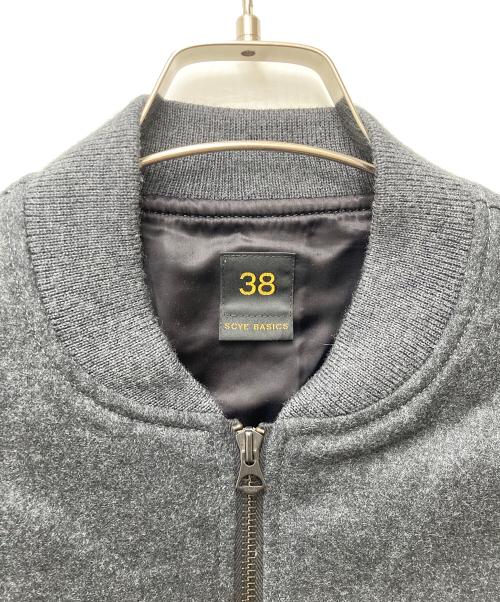 SCYEBASICS（サイベーシックス）SCYEBASICS (サイベーシックス) ウール混ボンバージャケット グレー サイズ:38の古着・服飾アイテム