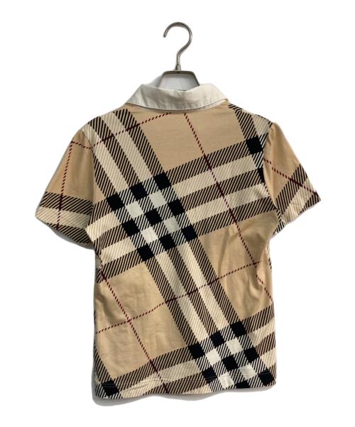 BURBERRY LONDON（バーバリーロンドン）BURBERRY LONDON (バーバリーロンドン) チェック柄スキッパーシャツ　FA076-053-14 ベージュ サイズ:2の古着・服飾アイテム