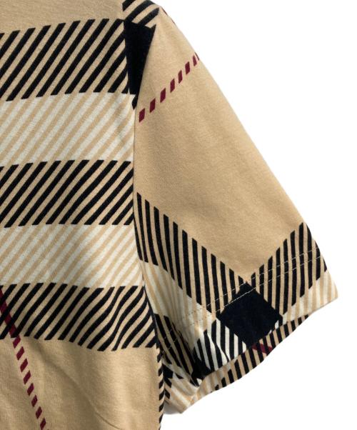 BURBERRY LONDON（バーバリーロンドン）BURBERRY LONDON (バーバリーロンドン) チェック柄スキッパーシャツ　FA076-053-14 ベージュ サイズ:2の古着・服飾アイテム