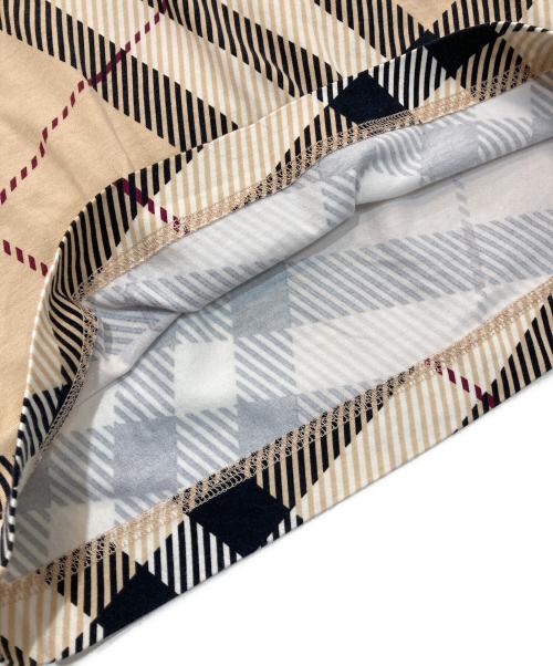 BURBERRY LONDON（バーバリーロンドン）BURBERRY LONDON (バーバリーロンドン) チェック柄スキッパーシャツ　FA076-053-14 ベージュ サイズ:2の古着・服飾アイテム