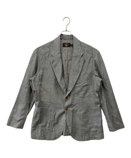 RRL（ダブルアールエル）RRL (ダブルアールエル) ウールコットンリネンスポーツコート グレー サイズ:XLの古着・服飾アイテム