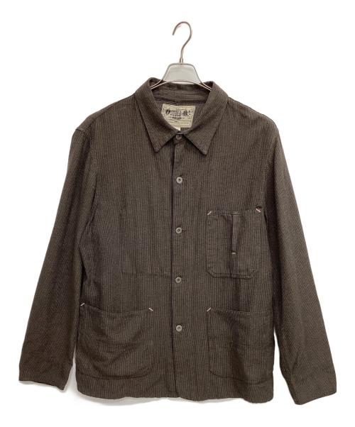 RRL（ダブルアールエル）RRL (ダブルアールエル) レイルマンズジャケット ブラウン サイズ:ＸＬの古着・服飾アイテム