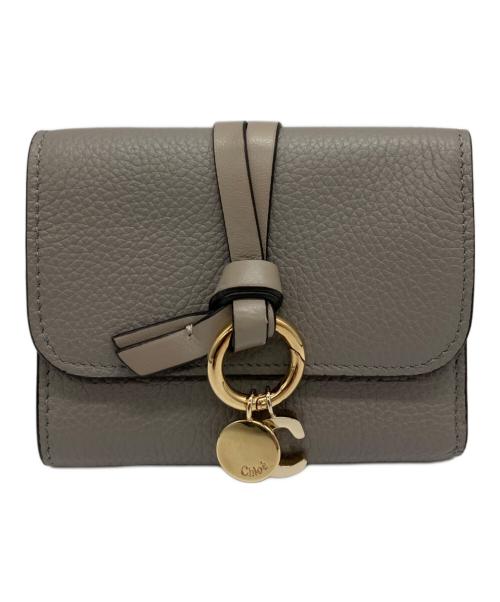 Chloe（クロエ）Chloe (クロエ) アルファベット ミニ コンパクトウォレット ブラウンの古着・服飾アイテム