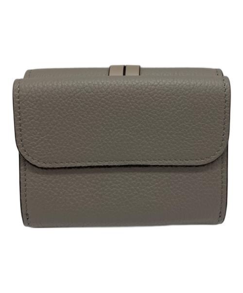 Chloe（クロエ）Chloe (クロエ) アルファベット ミニ コンパクトウォレット ブラウンの古着・服飾アイテム