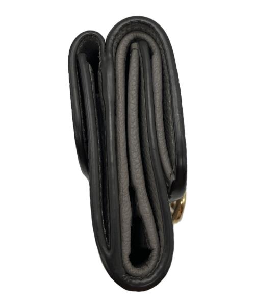 Chloe（クロエ）Chloe (クロエ) アルファベット ミニ コンパクトウォレット ブラウンの古着・服飾アイテム