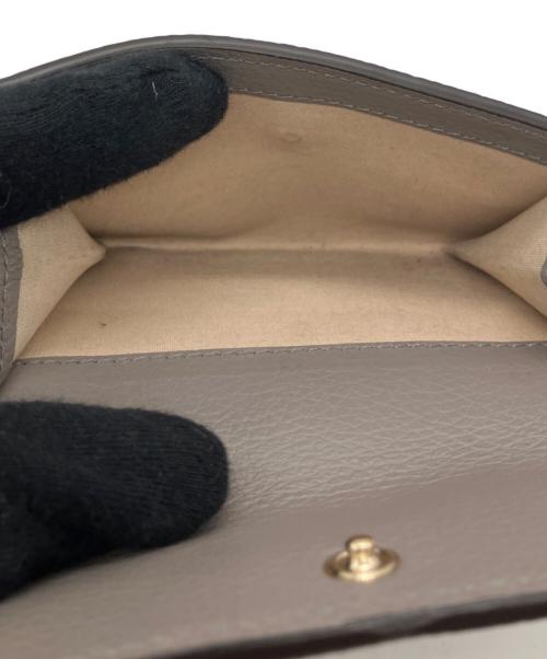 Chloe（クロエ）Chloe (クロエ) アルファベット ミニ コンパクトウォレット ブラウンの古着・服飾アイテム