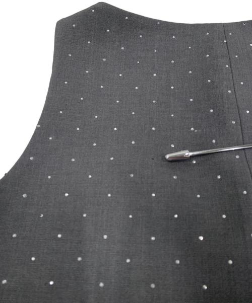 Bibiy.（ビビィ）Bibiy. (ビビィ) JEWEL VEST グレー サイズ:Fの古着・服飾アイテム