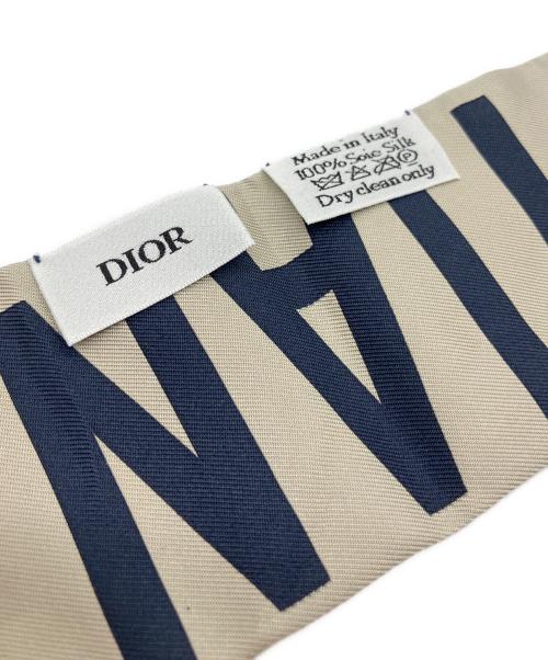 Dior（ディオール）Dior (ディオール) シルクスカーフ ネイビーの古着・服飾アイテム