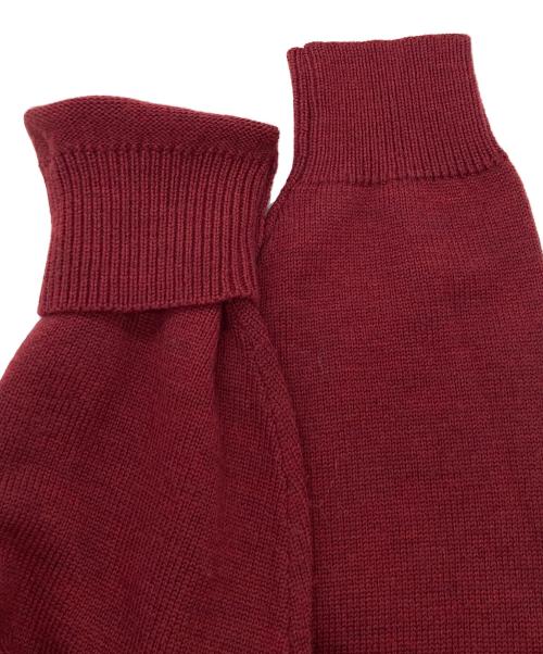 BURBERRY LONDON（バーバリーロンドン）BURBERRY LONDON (バーバリーロンドン) ノヴァチェックニット レッド サイズ:Ｍの古着・服飾アイテム