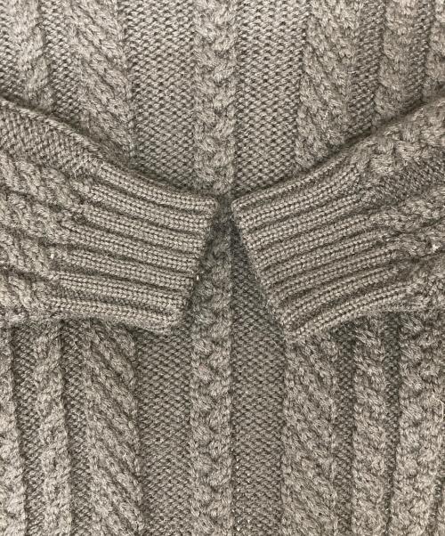 GUERNSEY WOOLLENS（ガンジーウーレンズ）GUERNSEY WOOLLENS (ガンジーウーレンズ) ケーブルニット 15AW02 ブラック サイズ:38の古着・服飾アイテム