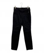 atoアトウ）の古着「ベルト付サルエルデニムパンツ」｜ブラック