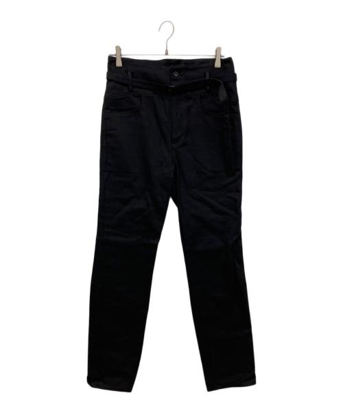 ato（アトウ）ato (アトウ) ベルト付サルエルデニムパンツ ブラック サイズ:46の古着・服飾アイテム