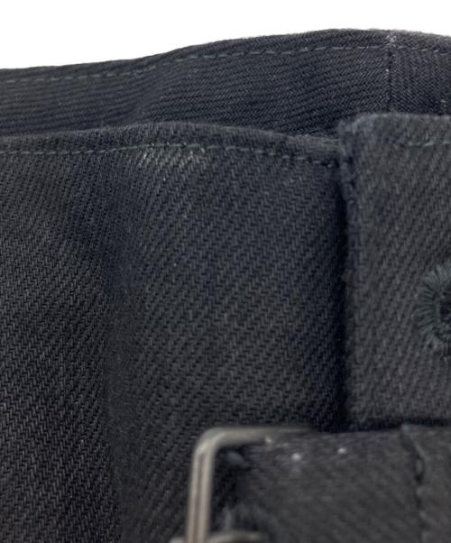 ato（アトウ）ato (アトウ) ベルト付サルエルデニムパンツ ブラック サイズ:46の古着・服飾アイテム