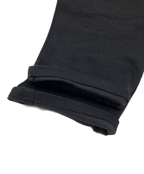 ato（アトウ）ato (アトウ) ベルト付サルエルデニムパンツ ブラック サイズ:46の古着・服飾アイテム