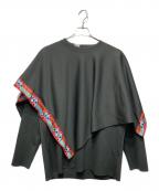 N.HOOLYWOODエヌ ハリウッド）の古着「レイヤードカットソー」｜グレー