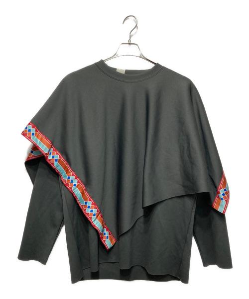 N.HOOLYWOOD（エヌ ハリウッド）N.HOOLYWOOD (エヌ ハリウッド) レイヤードカットソー グレー サイズ:38の古着・服飾アイテム