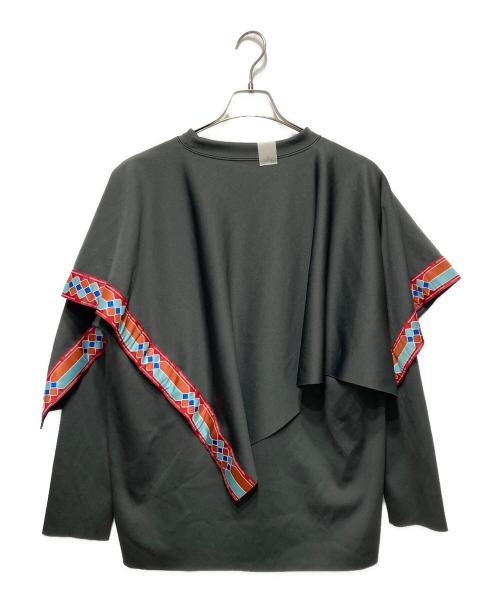 N.HOOLYWOOD（エヌ ハリウッド）N.HOOLYWOOD (エヌ ハリウッド) レイヤードカットソー グレー サイズ:38の古着・服飾アイテム