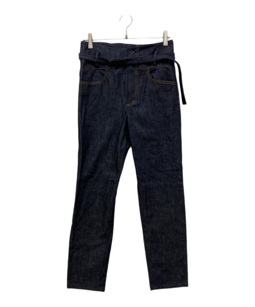 ato（アトウ）ato (アトウ) ベルト付サルエルデニムパンツ インディゴ サイズ:46の古着・服飾アイテム